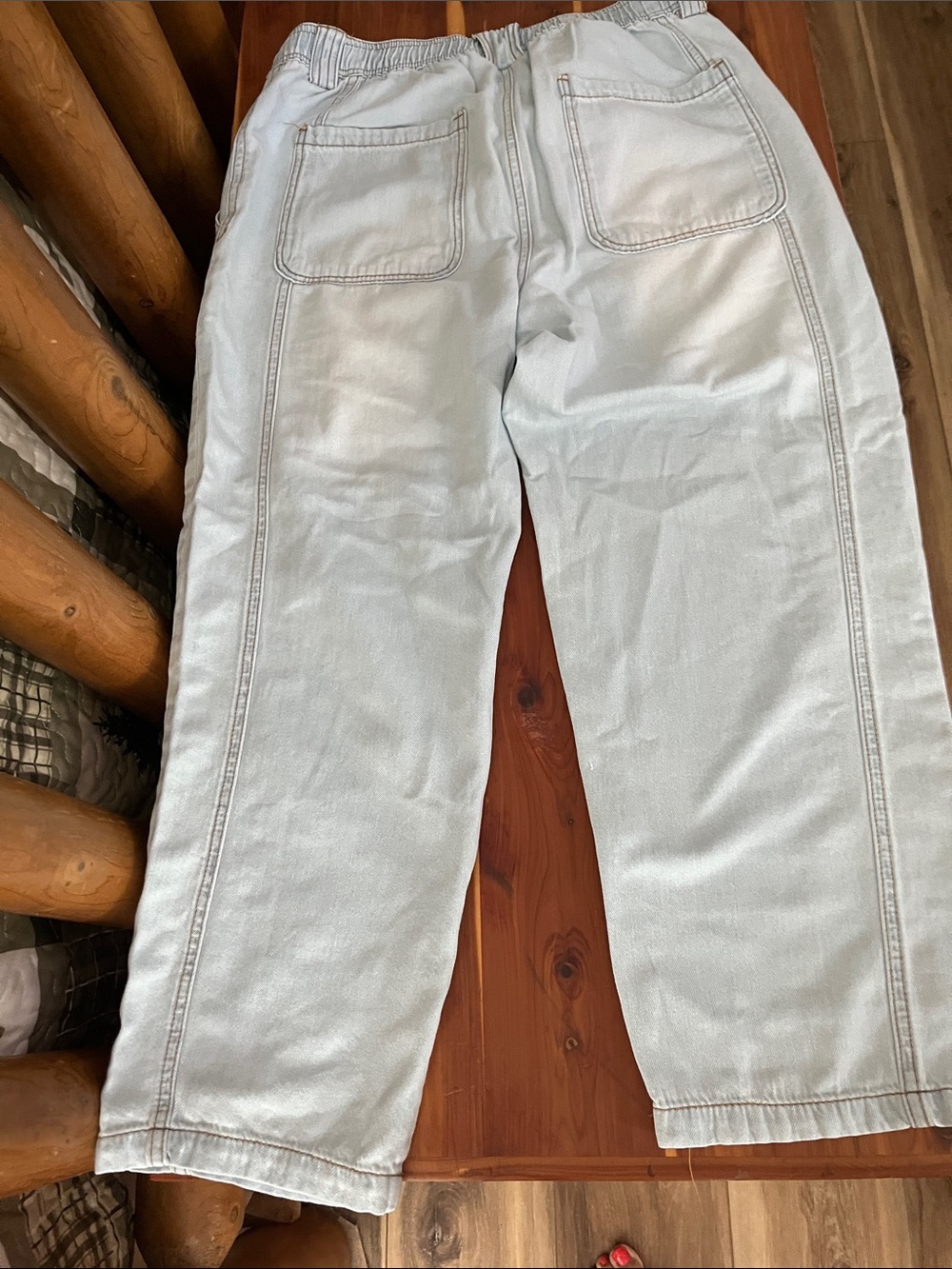 Kensie Light Blue Wide Leg Jeans - Picture 3 of 4